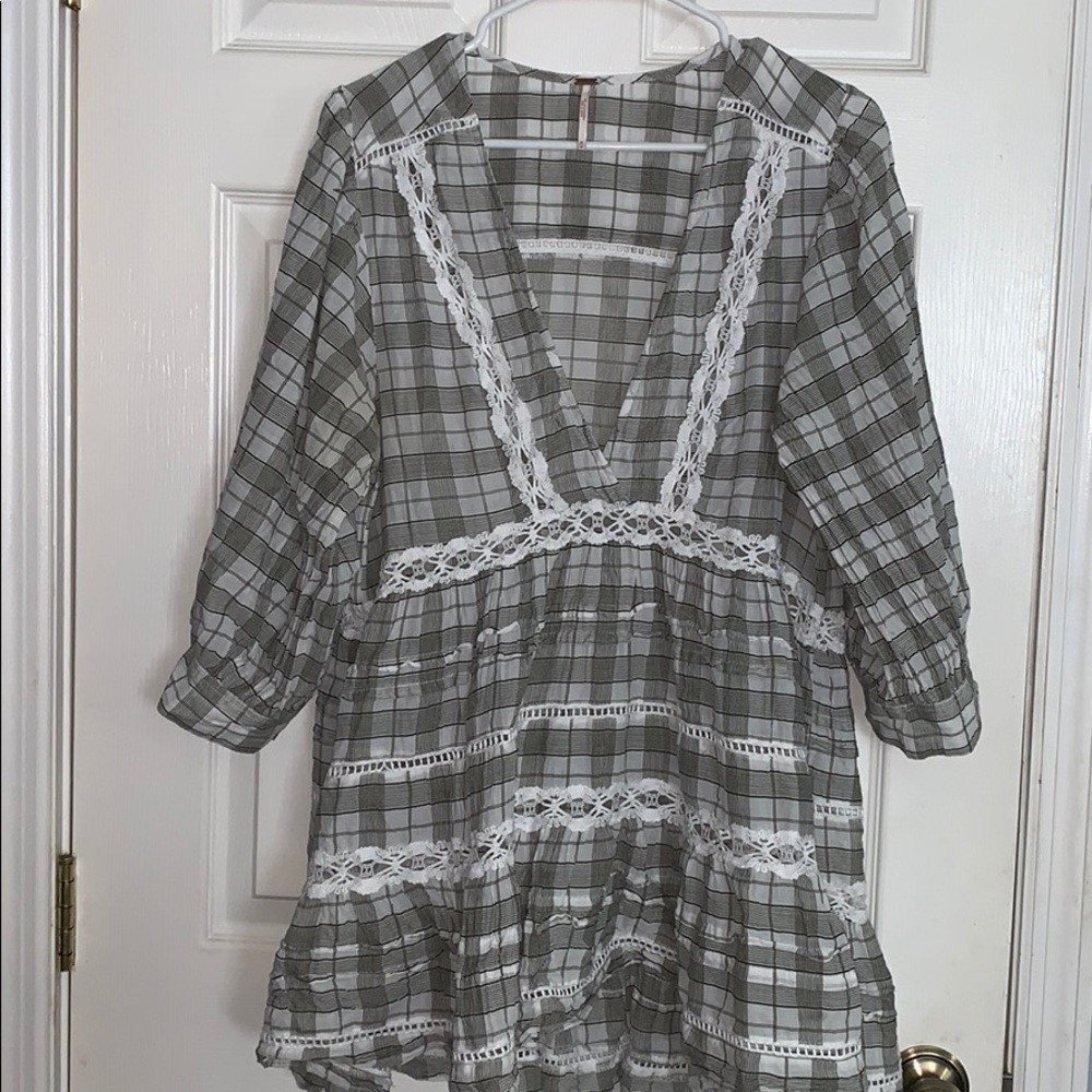 Free people plaid tunic